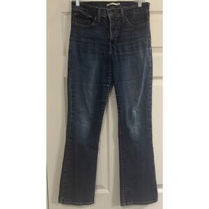 Levis 315 Jeans Womens 30 Blue Shaping Boot Cut‎ Mid Rise Medium Dark Wash Denim
